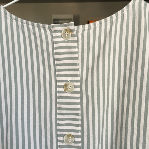 Madewell Button-Back Easy Dress in Stripe - Picture 6 of 6